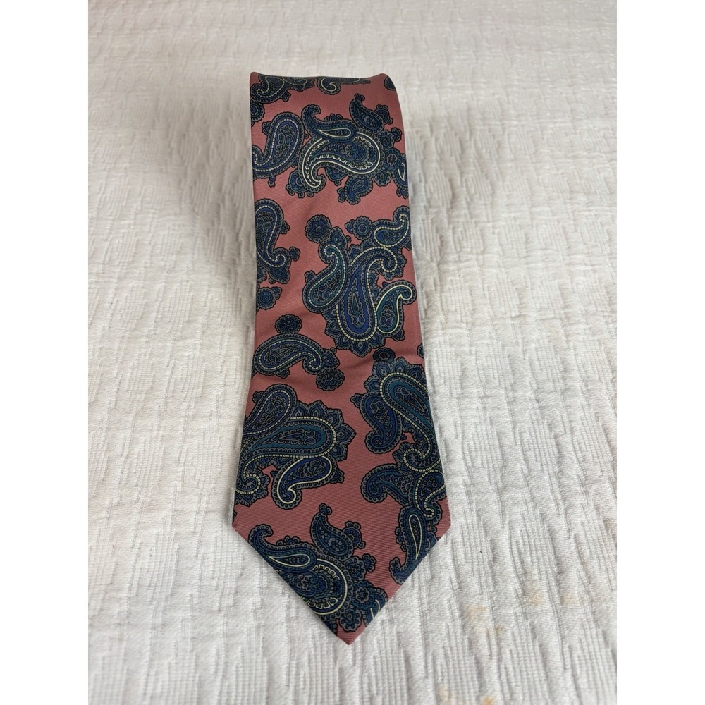 Vintage Regent Bert Pulitzer Men's Pink  Paisley Tie